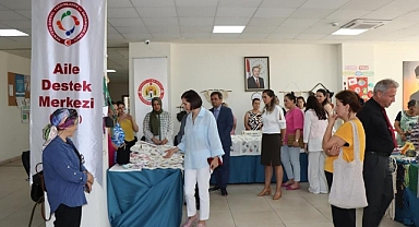 ADEM projesi kursiyerlerinin el emeği ürünleri sergilendi