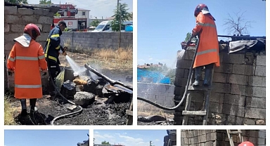 Tandır Damındaki Yangın Söndürüldü