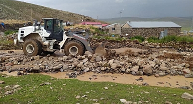 Iğdır İl Özel İdaresi Sel Afetine Müdahale Etti