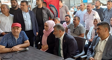 Cantürk Alagöz'den İşçilere Destek Ziyareti: