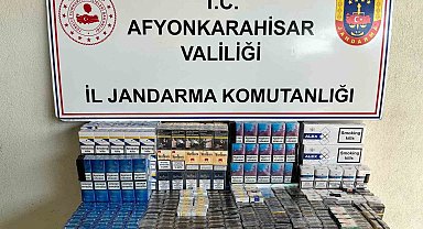 Jandarma 830 paket bandrolsüz sigara ele geçirdi