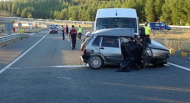 Karabük'te trafik kazası: 1 ölü, 1 yaralı