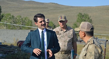 Kaymakam Yılmaz, Canderviş Jandarma Karakol İnşaatını Denetledi