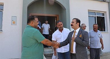 Koçarlı Kaymakamı Taşkın Cemevi inşaatında incelemelerde bulundu