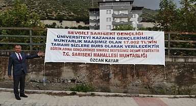 Muhtardan alkışlanacak hareket