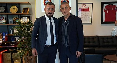Osman Altınkaya TFF Başkanı Hacıosmanoğlu'nu ziyaret etti