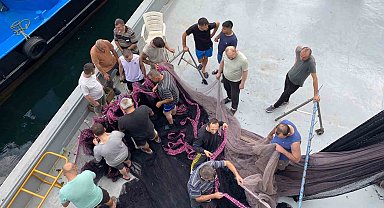 Sarıyer'de av sezonu öncesinde balıkçılar son hazırlıklarını yapıyor