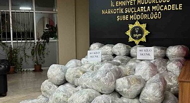 Şüpheli araçtan 461 kilo skunk maddesi çıktı