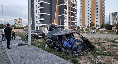 Tofaş'ın ikiye bölündüğü kaza kamerada