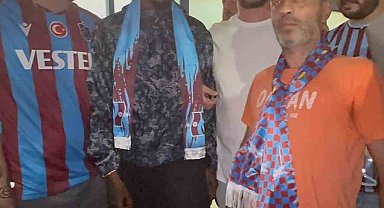 Trabzonspor'un yeni transferi Muhammed Cham Trabzon'da