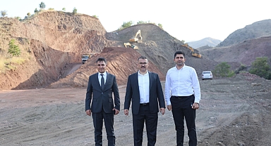 Vali Ercan Turan, Göktaş Göleti İnşaatını Yerinde İnceledi