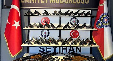 Adana'da 61 ruhsatsız silah ele geçirildi, 213 suçlu da yakalandı