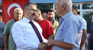 Ağaver Muhtarına Başsağlığı Ziyareti
