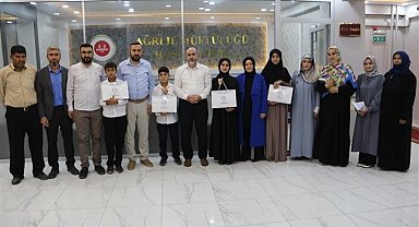 Ağrı'da Hafızlık ve Kur'an-ı Kerimi Güzel Okuma Yarışması yapıldı
