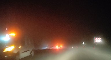 Ardahan'da yoğun sis ve sağanak ulaşımı aksatıyor
