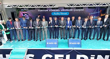 Büyükşehir Tortum'da yöresel ürünler çarşısı açtı