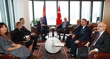 Cumhurbaşkanı Erdoğan, Sırbistan Cumhurbaşkanı Vucic ile görüştü