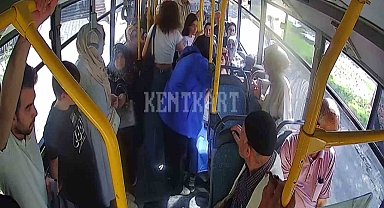 Erzurum'da bir halk otobüsünde fenalaşan kadını şoför acile servise yetiştirdi