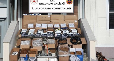 Erzurum'da kaçak sigara operasyonu
