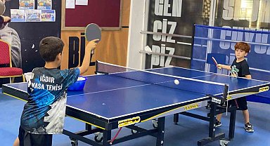 Iğdır'da Gençlik ve Spor Bakanlığı masa tenisi kursları devam ediyor