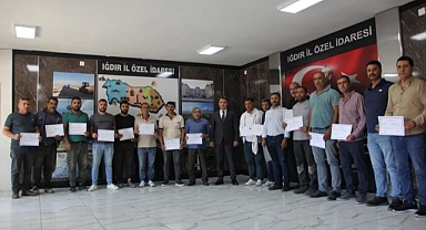 İl Özel İdaresi Personellerine Sertifika Töreni Düzenlendi