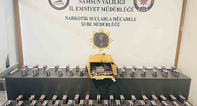 Samsun'da 15 bin 148 adet sentetik ecza ele geçirildi