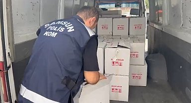 Samsun'da 2 ton etil alkol ele geçirildi