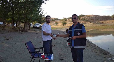 Van'da amatör balıkçılar denetime takıldı: Küçük balıklar suya bırakıldı