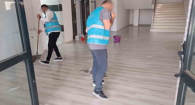 Van'da okullar hükümlülerin dokunuşuyla güzelleşti