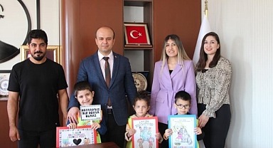 Anaokulu Öğrencilerinden İl Müdürüne Anlamlı Ziyaret