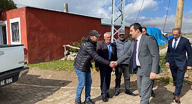 Arpaçay Kaymakamı Akköz, köylerde yapılan çalışmaları yerinde gördü