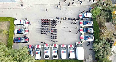 Erzincan Emniyet Müdürlüğüne 13 yeni araç