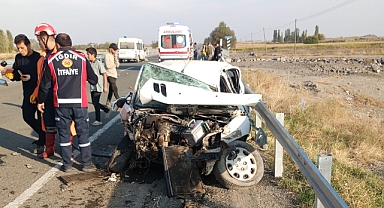 KARAKOYUNLU İLÇESİNDE TRAFİK KAZASI
