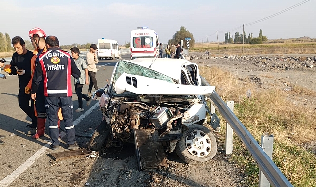 KARAKOYUNLU İLÇESİNDE TRAFİK KAZASI