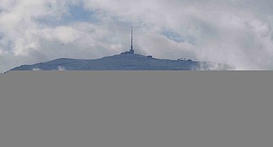 Palandöken'in zirvesi beyaza büründü, sıcaklık eksilere düştü