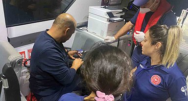 Ticari yatta yaralanan vatandaşa tıbbi tahliye