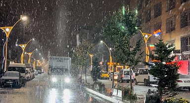 Yüksekova'ya kış erken geldi: Lapa lapa kar yağışı başladı