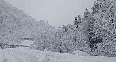 Ayder Yaylası'nda kar kalınlığı 1 metreye yaklaştı