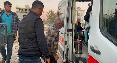 Başına kolon demiri düşen işçi yaralandı