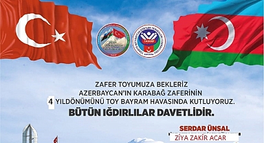 IĞDIR’DA KARABAĞ ZAFERİNİN 4. YILDÖNÜMÜ KUTLANACAK