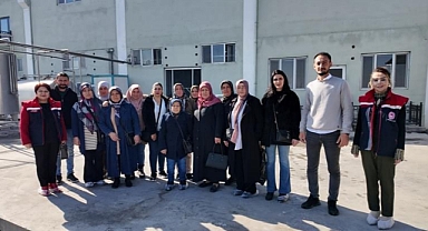 Kadın Üreticiler Süt Ürünleri Fabrikasını Ziyaret Etti