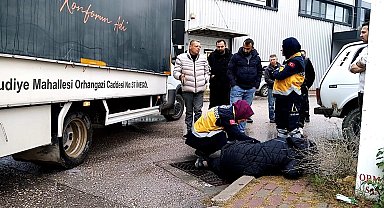Kamyonetin çarptığı kadın yaralandı