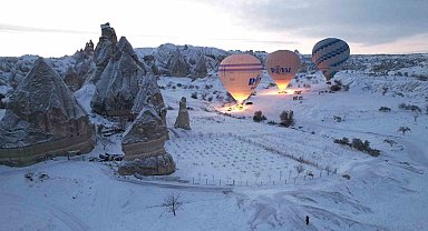 Kapadokya'da balon turları iptal edildi