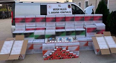 Mersin'de 620 bin adet makaron ele geçirildi