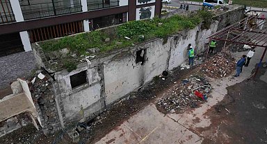 Trabzon'da tarihi surlarda restorasyon çalışmaları başladı