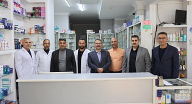 VALİ ERCAN TURAN'DAN ENGİN ECZANESİNE ZİYARETİ