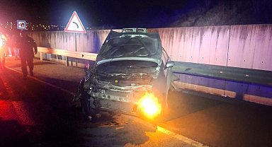 Alkollü sürücü önündeki otomobile çarptı: 1 yaralı