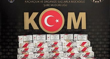 Bayburt'ta 44860 adet makaron ele geçirildi