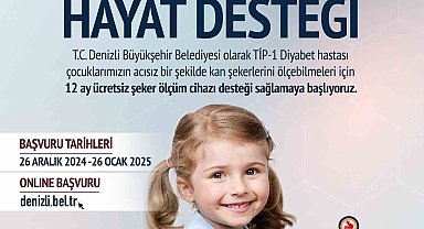 Denizli Büyükşehirden diyabetli çocuklara cihaz desteği