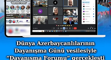 Dünya Azerbaycanlılarının Dayanışma Günü vesilesiyle “Dayanışma Forumu” gerçekleşti